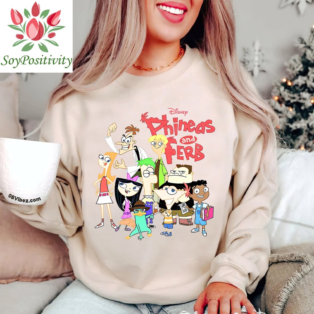 Disney Phineas And Ferb The Group Logo T-Shirt Unisex Adult T-shirt Kid shirt Gift for Birthday Hoodie Sweatshirt Toddler Tee