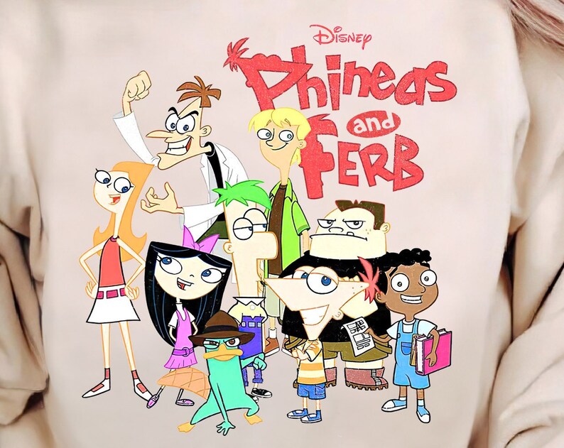 Disney Phineas And Ferb The Group Logo T-Shirt Unisex Adult T-shirt Kid shirt Gift for Birthday Hoodie Sweatshirt Toddler Tee