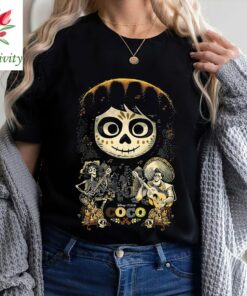 Disney Pixar Coco Miguel and Musical Scene Graphic T-Shirt, Magic Kingdom, Disneyland Family Trip Vacation Gift Unisex T-shirt