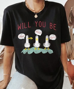 Disney Pixar Finding Nemo Valentine's Day Seagulls Be Mine T-Shirt, Disney Couple Shirts, Disneyland Family Matching Shirts