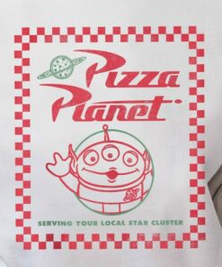 Disney Pixar Toy Story Alien Pizza Planet Box Art Shirt, Disneyland Vacation Unisex T-shirt Family Birthday Gift Adult Kid Toddler Tee