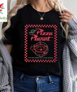 Disney Pixar Toy Story Alien Pizza Planet Box Art Shirt, Disneyland Vacation Unisex T-shirt Family Birthday Gift Adult Kid Toddler Tee