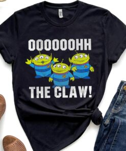 Disney Pixar Toy Story Alien The Claw Distressed Shirt Unisex T-shirt Birthday Shirt Gift For Men Women Kid Hoodie Sweatshirt Toddler Shirt