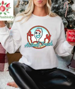 Disney Pixar Toy Story Forky Actual Trash Portrait Shirt, Disneyland Vacation, Unisex T-shirt Family Birthday Gift Adult Kid Toddler Tee