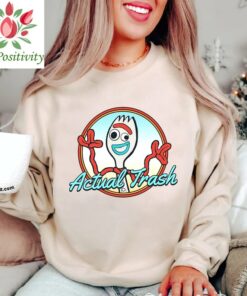 Disney Pixar Toy Story Forky Actual Trash Portrait Shirt, Disneyland Vacation, Unisex T-shirt Family Birthday Gift Adult Kid Toddler Tee