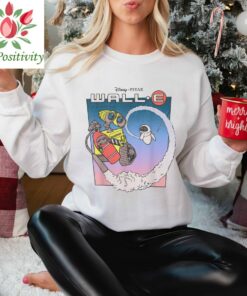 Disney Pixar Wall-E Fly Eve Retro Distressed T-Shirt, Disneyland Vacation Holiday, Unisex T-shirt Family Birthday Gift Adult Kid Toddler Tee