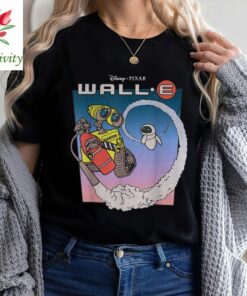 Disney Pixar Wall-E Fly Eve Retro Distressed T-Shirt, Disneyland Vacation Holiday, Unisex T-shirt Family Birthday Gift Adult Kid Toddler Tee