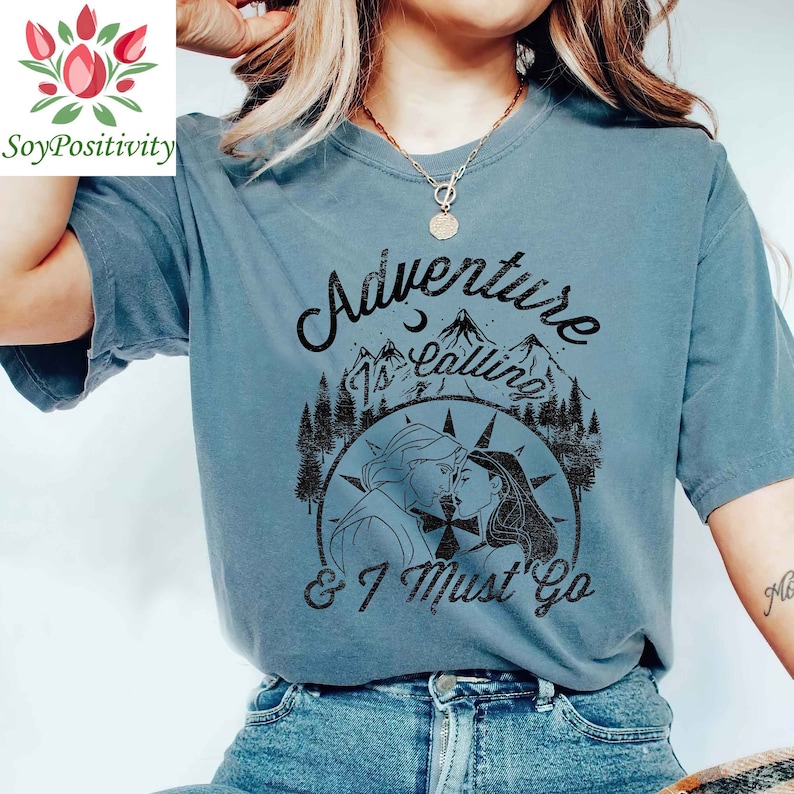 Disney Pocahontas Adventure Is Calling And I Must Go Shirt, Magic Kingdom Holiday Unisex T-shirt Family Birthday Gift Adult Kid Toddler Tee