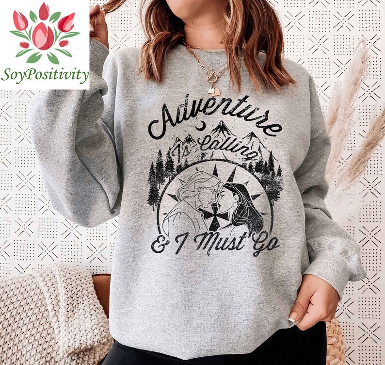 Disney Pocahontas Adventure Is Calling And I Must Go Shirt, Magic Kingdom Holiday Unisex T-shirt Family Birthday Gift Adult Kid Toddler Tee