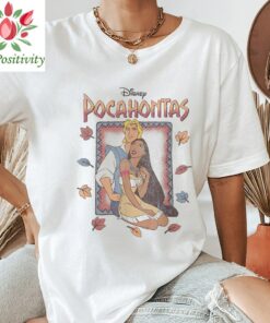 Disney Pocahontas and Captain Classic Movie Shirt, Magic Kingdom Holiday Trip Unisex T-shirt Family Birthday Gift Adult Kid Toddler Tee