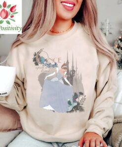 Disney Princess Cinderella Vintage Once Upon A Time Unisex T-shirt Birthday Shirt Gift For Men Women Kid Hoodie Sweatshirt Toddler Shirt