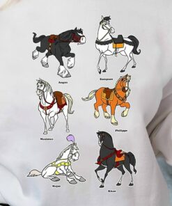 Disney Princess Horses T-Shirt, Disney Photo Unisex Adult T-shirt Kid shirt Gift for Birthday Hoodie, Disneyland VacationToddler Tee