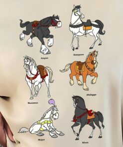 Disney Princess Horses T-Shirt, Disney Photo Unisex Adult T-shirt Kid shirt Gift for Birthday Hoodie, Disneyland VacationToddler Tee
