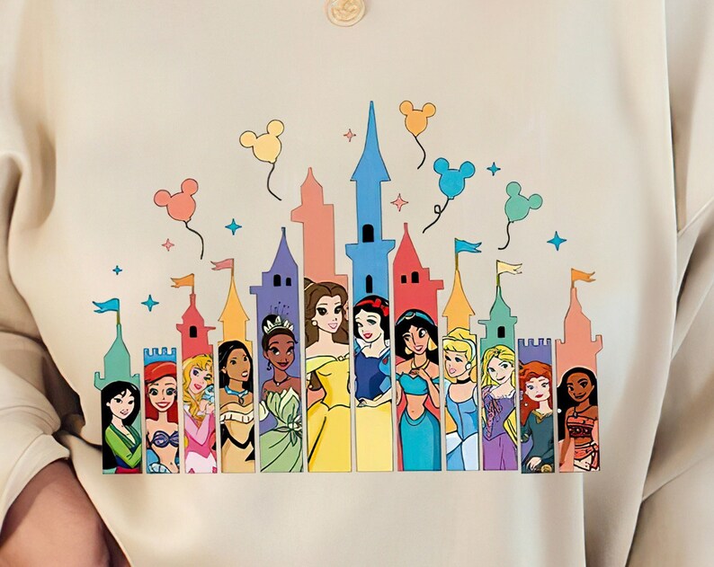 Disney Princess shirt, Disneyland shirt, Cinderella Belle Ariel, Princess Birthday shirt, Disney castle Shirt, Matching Disney tee