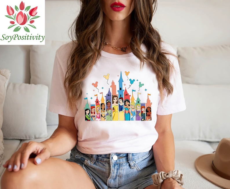 Disney Princess shirt, Disneyland shirt, Cinderella Belle Ariel, Princess Birthday shirt, Disney castle Shirt, Matching Disney tee