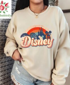 Disney Rainbow Castle Sweatshirt, Disney Vintage, Disney Family Sweatshirt, Disney Castle Sweatshirt, Disney Retro Sweat, Disneyworld Sweat