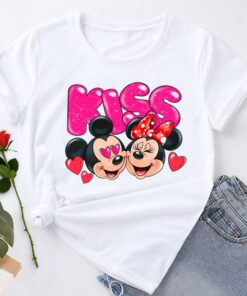Disney Shirt Little Heart Happy Valentines Day Unisex T-shirt Family Birthday Gift Adult Kid Toddler Tee