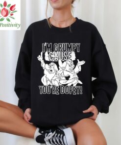Disney Snow White Grumpy Cause You're Dopey Graphic T-Shirt, Disneyland Family Trip Vacation Gift Unisex T-shirt Kid Shirt Hoodie Sweatshirt
