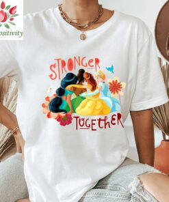 Disney Stronger Together Princess Shirt, Disney Shirt, Disney girl power Princess Shirt, Princess Doodle Collage shirt