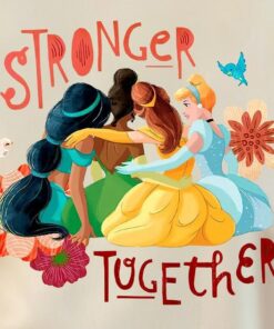 Disney Stronger Together Princess Shirt, Disney Shirt, Disney girl power Princess Shirt, Princess Doodle Collage shirt