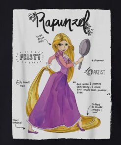 Disney Tangled Rapunzel Princess Fashion Callouts Shirt, Disneyland Vacation Trip Unisex T-shirt Family Birthday Gift Adult Kid Toddler Tee