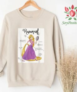 Disney Tangled Rapunzel Princess Fashion Callouts Shirt, Disneyland Vacation Trip Unisex T-shirt Family Birthday Gift Adult Kid Toddler Tee