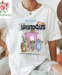 Disney The Aristocats Cats Playing Piano T-Shirt Unisex Tee Adult T-shirt Kid Shirt