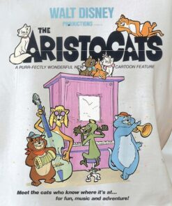 Disney The Aristocats Cats Playing Piano T-Shirt Unisex Tee Adult T-shirt Kid Shirt