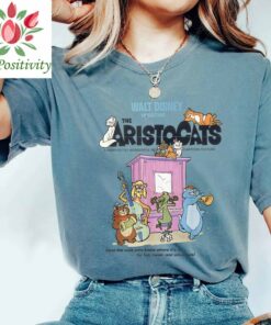 Disney The Aristocats Cats Playing Piano T-Shirt Unisex Tee Adult T-shirt Kid Shirt