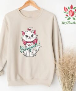 Disney The Aristocats Characters Cute Marie Bonjour Shirt, Disneyland Vacation, Unisex T-shirt Family