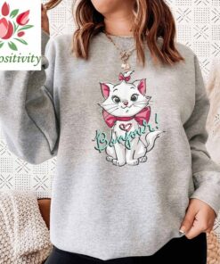 Disney The Aristocats Characters Cute Marie Bonjour Shirt, Disneyland Vacation, Unisex T-shirt Family