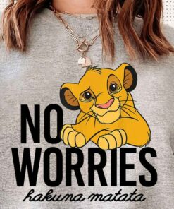 Disney The Lion King Classic No Worries Simba T-Shirt, Disney Sweatshirt, The lIon King Shirt, Disney Lion King Simba Shirt