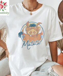 Disney The Lion King Timon Pumbaa Matata Text Shirt, DisneyWorld Shirt, Disney The Lion King Shirt, Disney Shirt