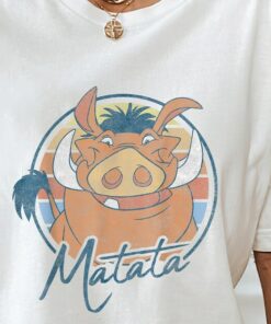 Disney The Lion King Timon Pumbaa Matata Text Shirt, DisneyWorld Shirt, Disney The Lion King Shirt, Disney Shirt