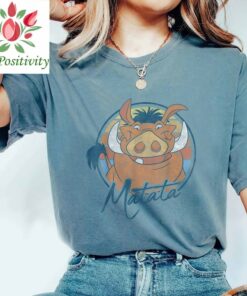 Disney The Lion King Timon Pumbaa Matata Text Shirt, DisneyWorld Shirt, Disney The Lion King Shirt, Disney Shirt