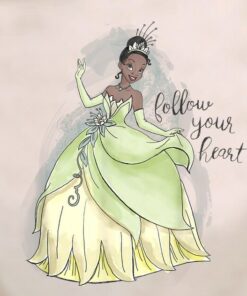 Disney The Princess And The Frog Tiana Follow Your Heart T-Shirt, Tiana Disney Shirt, Disney Princess and the Frog Shirt