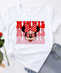 Disney Unisex T-shirt Family Birthday Gift Adult Kid Toddler Tee Little Heart Happy Valentines Day