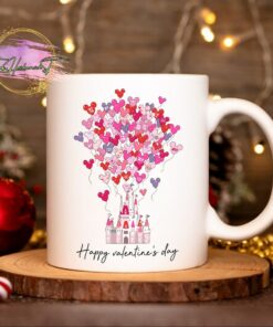 Disney Valentine Mug, Disney Castle Valentine Mug, Couple Valentine Gift, Valentine's Day Gift For Couples