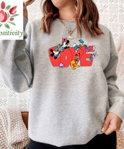 Disney Valentine Shirt, Mickey Minnie Valentine Shirt, Vintage Disney Valentine Shirt, Disney Sketch Valentine Shirt, Disney Love Shirt