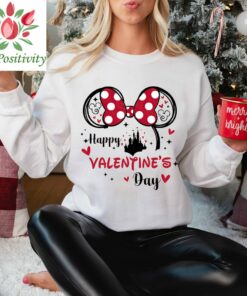 Disney Valentine's Day Shirt, Custom Valentines Gifts, Disney Valentine's Day, Couple Face Shirt, Mickey And Minnie Custom Shirt