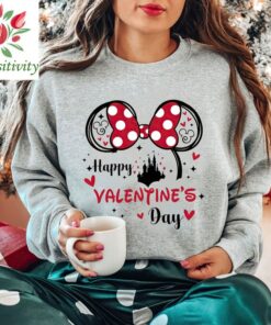 Disney Valentine's Day Shirt, Custom Valentines Gifts, Disney Valentine's Day, Couple Face Shirt, Mickey And Minnie Custom Shirt