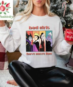 Disney Villains Bad Girls Have More Fun Ursula Evil Queen Cruella Maleficent, Disneyland Family Vacation Gift Unisex T-shirt