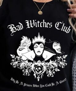 Disney Villains Bad Witches Club Group Shot Graphic Lover Unisex Adult T-shirt, Disney UnisexShirt, Disney Villians Shirt
