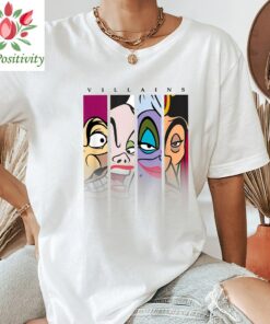 Disney Villains Captain Hook Cruella Ursula Jafar Villain Gang Shirt, Disney Unisex T-shirt Kid Tee Adult Shirt