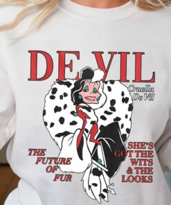 Disney Villains Cruella De Vil Magazine Cover T-Shirt, Disneyland Holiday Vacation Family 2023 Shirt, Disney World Tee, Disney Unisex T-shirt