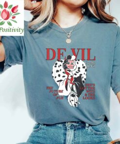 Disney Villains Cruella De Vil Magazine Cover T-Shirt, Disneyland Holiday Vacation Family 2023 Shirt, Disney World Tee, Disney Unisex T-shirt