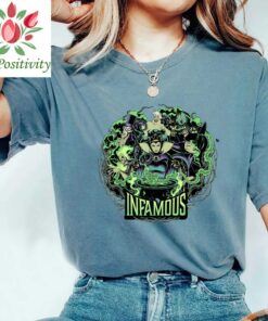 Disney Villains Infamous Evil Group T-Shirt, Cruella Maleficent Evil Queen Ursula T-Shirt, Disneyland Gift Unisex Adult T-shirt Kid T-shirt