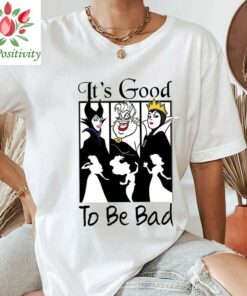 Disney Villains It's Good To Be Bad Panel Silhouettes Disney Shirt, Disneyland Shirt, Disney Vacation Shirt, Disney Magical Shirt