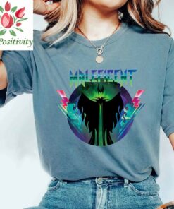 Disney Villains Maleficent 90s Rock Band Shirt, Disneyland Vacation Holiday, Unisex T-shirt Family Birthday Gift Adult Kid Toddler Tee