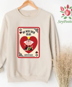 Disney Villains The Queen of Hearts Off With Their Heads Shirt, Magic Kingdom Trip Unisex T-shirt Family Birthday Gift Adult Kid Toddler Tee